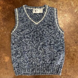 Boy’s Kitestrings Blue Marbled Sweater Vest